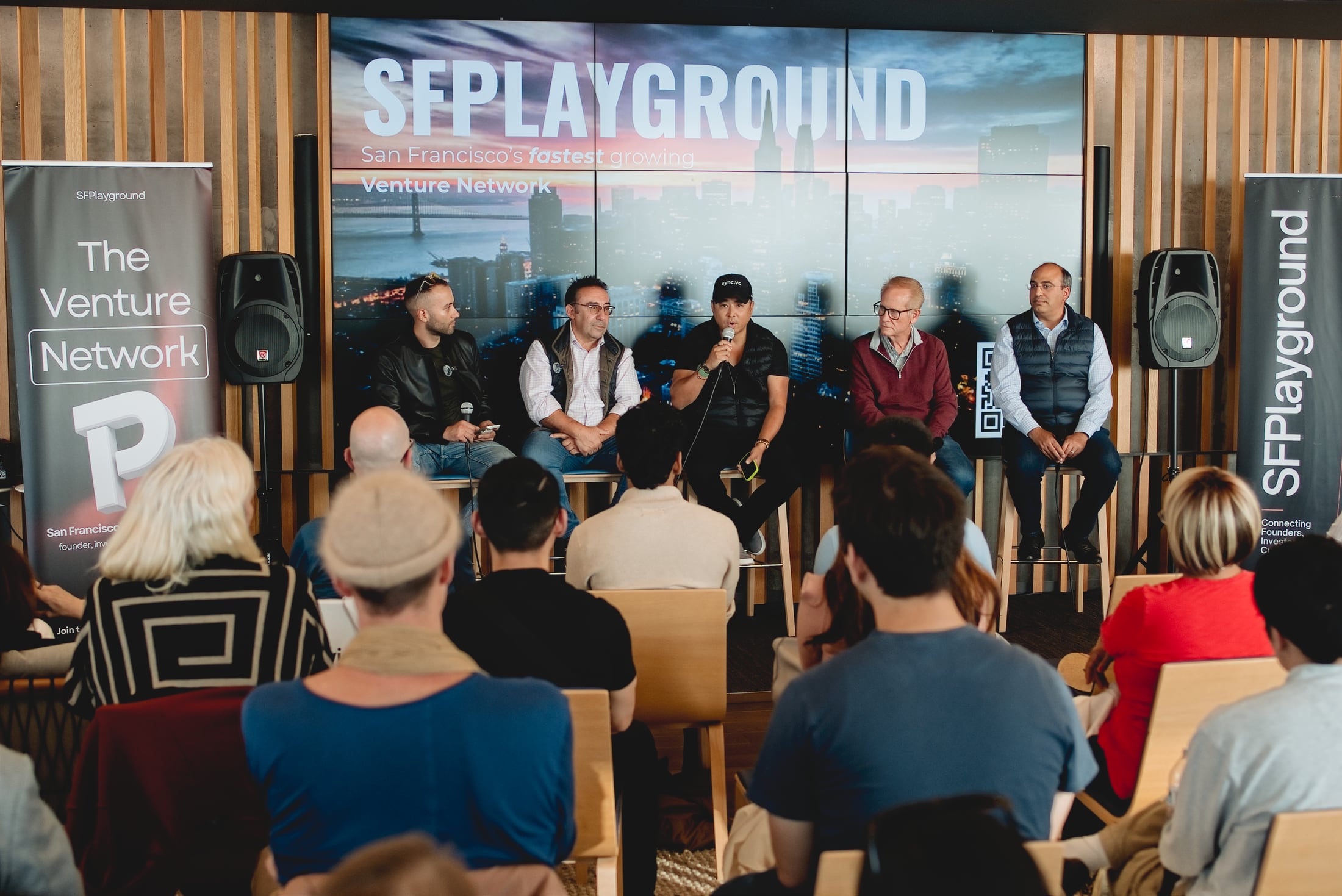 Venture network panel at Salesforce Tower